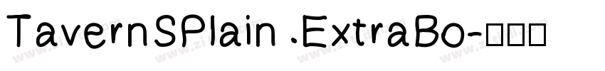 TavernSPlain ExtraBo字体转换